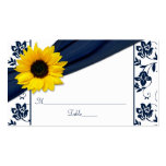 Cartes florales d'endroit de mariage de damassé de cartes de visite professionnelles