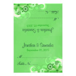Cartes florales d'endroit de Tableau de mariage de Faire-part Personnalisé
