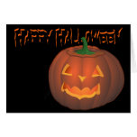 Cartes Halloween d'invitations de partie de Jack-o
