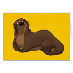 Cartes heureuses de loutre