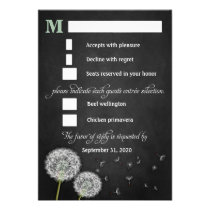 Cartes les épousant vintages du pissenlit RSVP de  invitations