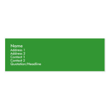 Cartes maigres feuillues de profil de Treehugger Cartes De Visite Professionnelles