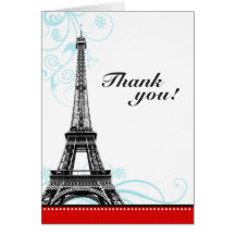 Cartes parisiennes de Merci de Tour Eiffel de Flou