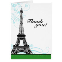 Cartes parisiennes de Merci de Tour Eiffel de Flou