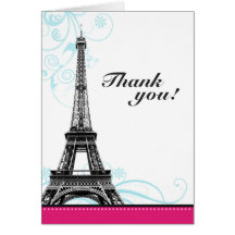Cartes parisiennes de Merci de Tour Eiffel de Flou