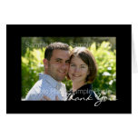 Cartes personnalisées de Merci de mariage de photo