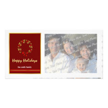 Cartes photos contemporains de vacances de Noël Cartes Avec Photo