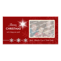 Cartes photos customisés par vacances de Noël Cartes De Vœux Avec Photo