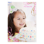 Cartes photos d'anniversaire de filles modèles de cartes de visite