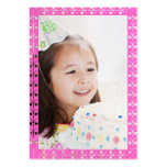 Cartes photos d'anniversaire de filles modèles de cartes de visite