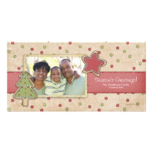 Cartes photos de biscuits de Noël Cartes Avec Photo