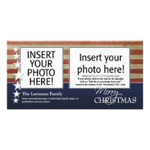 Cartes photos de Joyeux Noël - militaires patriote Cartes De Vœux Avec Photo