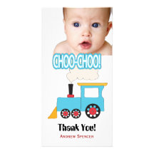 Cartes photos de Merci de train de Choo Choo Carte Avec Photo