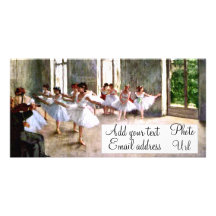 Cartes photos de répétition de ballet modèle pour photocarte