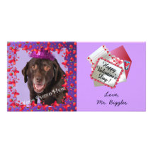 Cartes photos de Valentine pour vos animaux famili Cartes De Vœux Avec Photo