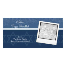 Cartes photos d'élégance de Hanoukka Photocartes