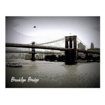 Cartes postales d'art de pont de Brooklyn