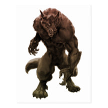 Cartes postales de loup-garou