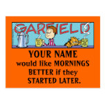 Cartes postales de matins de Garfield Logobox
