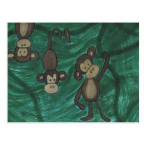 Cartes postales de singes cartes postales