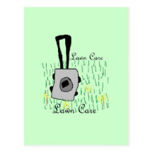cartes postales de soin de pelouse