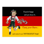 Cartes postales d'invitation de partie d'Oktoberfe