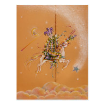 Cartes postales - farceur de carrousel