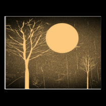 Cartes postales vintages de nuit de lune cartes postales