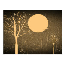 Cartes postales vintages de nuit de lune