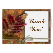 Cartes pour notes de Merci de mariage de automne d