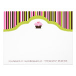 Cartes pour notes de petit gâteau de la boulangeri invitation personnalisée