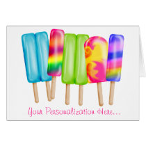 Cartes pour notes de Popsicle cartes