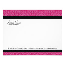 Cartes pour notes élégants de concepteur de bijoux invitation personnalisée