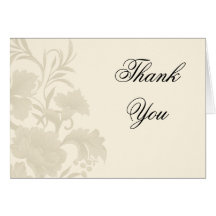 Cartes pour notes floraux de Merci de crème d'amba