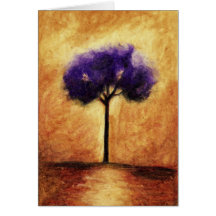 Cartes (pourpres) d'arbre de sucrerie de coton