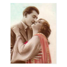 Cartes romantiques antiques vintages de couples, c cartes postales