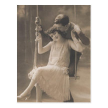 Cartes romantiques vintages de couples et cadeaux  cartes postales