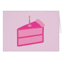 Cartes roses de Merci de gâteau de point de polka