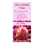 Cartes roses de rougissement de support d'annonce  double carte en  couleur