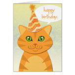 Cartes tigrées oranges de joyeux anniversaire de c