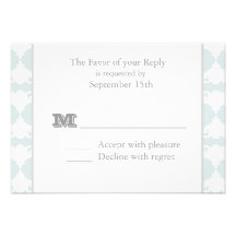 Cartes vintages de mariage damassé RSVP de gris bl Cartons D'invitation