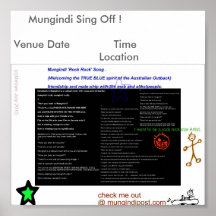 CARTOOT, Mungindi chantent ! Date de lieu de rende Posters