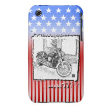 Cas américain de Coque-Compagnon de l'iPhone 3 de  Coque Case-Mate iPhone 3