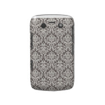 Cas AUDACIEUX de BB NOIR de DAMASSÉ Coque Blackberry