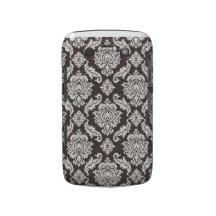 Cas AUDACIEUX de BB NOIR de DAMASSÉ Coques Blackberry
