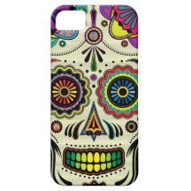 Cas aztèque de l'art iPhone5 de crâne de sucre Coque iPhone 5