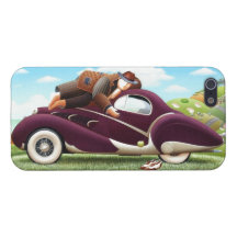 Cas classique vintage de l'iPhone 5 d'art de voitu Coques iPhone 5