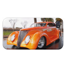 Cas classique vintage de l'iPhone 5 d'art de voitu Étui iPhone 4