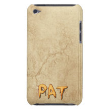 Cas customisé de téléphone marqué par nom de PAT Coque iPod Case-Mate