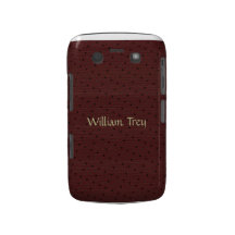 Cas de Brown Polkadot Blackberry Coque Blackberry